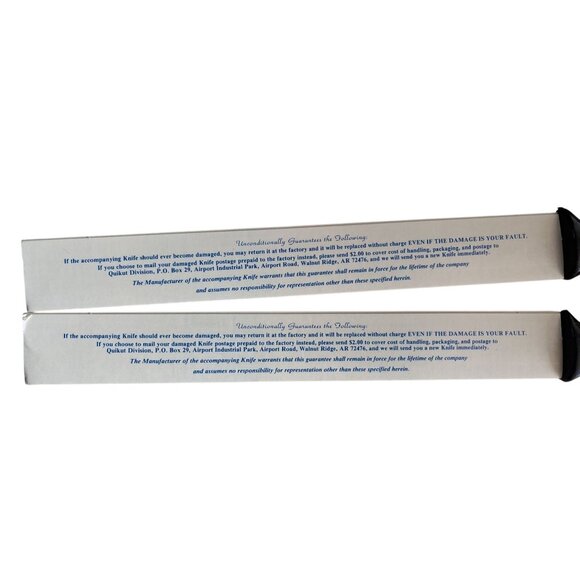 Vintage Sharpkut Carve and Serve Knife by Quikut Set of 2 Unused - Picture 6 of 6
